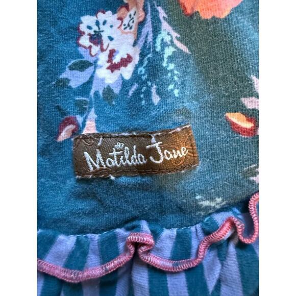 Matilda Jane Blue Floral Dress Girls 2 - Picture 3 of 5